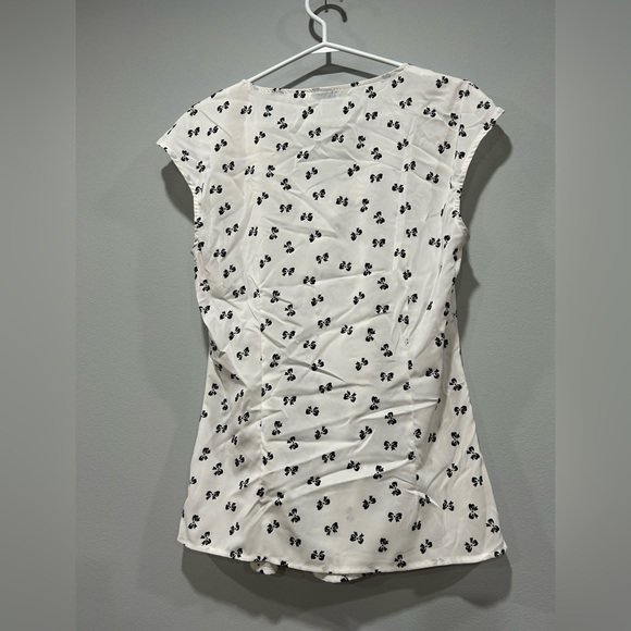 Loose white/black blouse - Picture 2 of 7